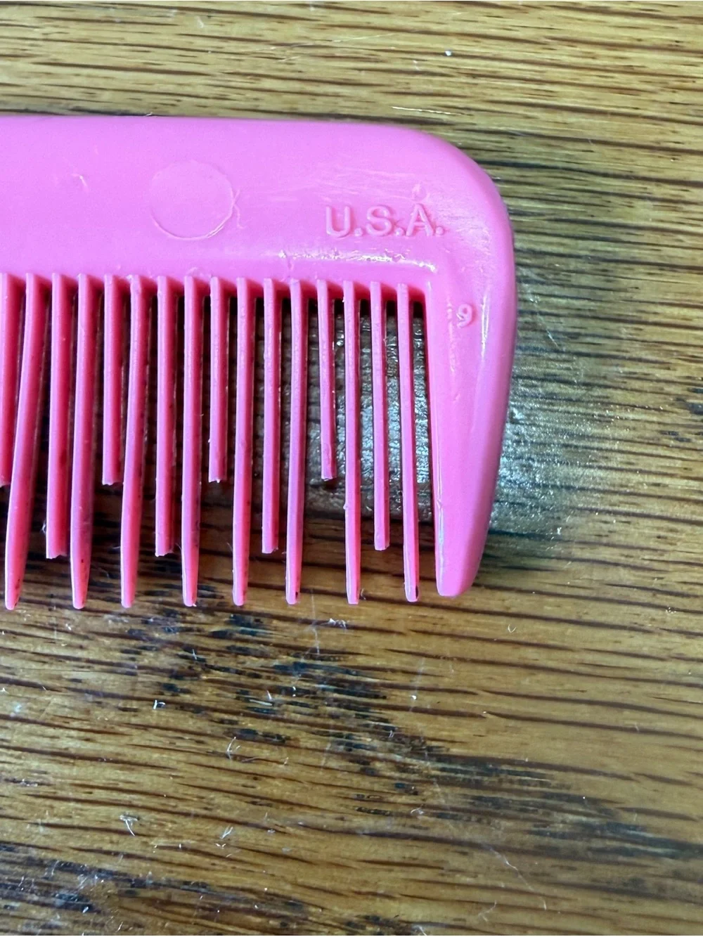 Vintage Goody Comb Set Pink Rat Tail Teasing Regular Stylist 1980s Set Of 2 USA